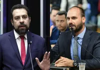 Boulos pede expulsão de Eduardo Bolsonaro da Polícia Federal; entenda imagem