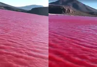 Fim dos tempos? Mar da Galileia fica vermelho e assusta religiosos imagem