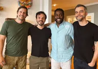 Lázaro Ramos se reúne com Wagner Moura e Vladimir Brichta imagem