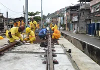 Obras do VLT avançam em pontos estratégicos da Cidade Baixa