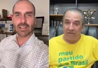 Veja o que Eduardo Bolsonaro disse após ser xingado por Malafaia imagem