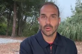 Eduardo Bolsonaro grava vídeo pedindo punição a Moraes - Imagem