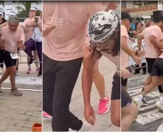 Bell Marques passa mal e é carregado em corrida; veja