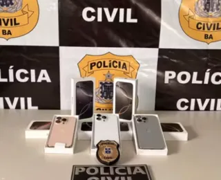IPhones avaliados em R$ 35 mil são recuperados após roubo na Bahia