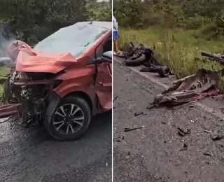 Carro colide com motos e deixa vários feridos no Agreste baiano