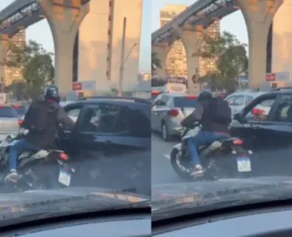 Motorista reage a assalto, pega arma e atira em bandido; veja vídeo