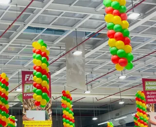 Vídeo: trabalhador fica ferido após teto de home center desabar em Salvador
