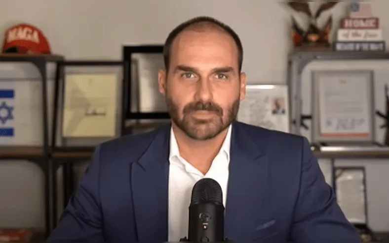 Partido de Marçal cogita filiar Eduardo Bolsonaro à presidência - Imagem