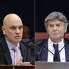 Moraes e Fux se estranham durante julgamento de Bolsonaro - Imagem