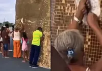 Chá de Ladrilho? Boato leva fiéis a danificar estátua de santo