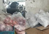 Clandestino: mais de 300 kg de carnes com insetos são apreendidas em caminhão