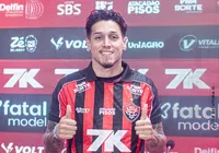 Reforço do Vitória, Kike Saverio está fora do jogo contra o Fluminense imagem