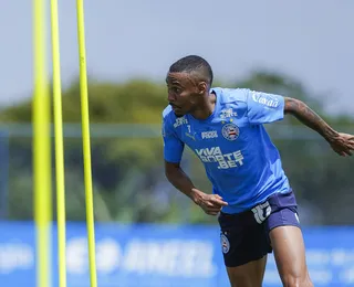 Atacante titular do Bahia treina com o grupo e pode voltar contra o Vasco