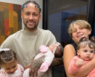 Neymar publica foto com a filha caçula e encanta fãs: "Muito linda"