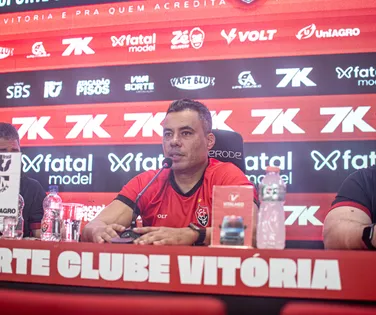 Jair Ventura impõe alerta para próximo jogo do Vitória: “Pés no chão" - Imagem