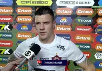 Artilheiro isolado do Vitória, Kayzer se emociona: "Maior felicidade" imagem