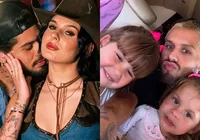 Boadrasta! Ana Castela presenteia filhos de Zé Felipe em encontro