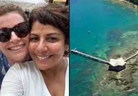 'Odete Roitman' aproveita folga em passeio na Ilha dos Frades