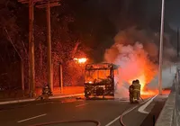 Ônibus incendiado e protestos tomam Salvador após criança ser baleada imagem