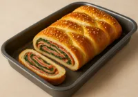 Pão recheado crocante por fora e cremoso por dentro: impossível comer um só