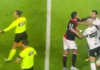 Vídeo: ex-dupla BaVi protagoniza confusão em jogo da Série B
