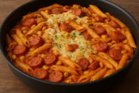 Macarrão com calabresa usando apenas uma panela: fácil, rápido e barato - Imagem