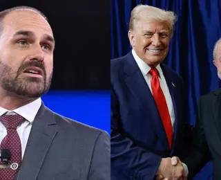 Eduardo Bolsonaro reage a encontro entre Lula e Trump; veja