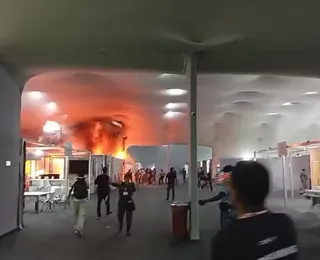Vídeo: fogo provoca correria em pavilhão oficial da COP30 no Pará