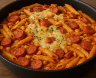 Macarrão com calabresa usando apenas uma panela: fácil, rápido e barato