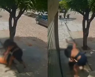 Vídeo: mulher é flagrada agredindo a mãe com socos e puxões de cabelo