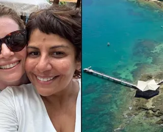 'Odete Roitman' aproveita folga em passeio na Ilha dos Frades