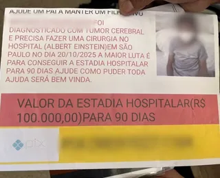 Pai inventa doença em filho e acaba preso por estelionato