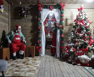 Pela quinta vez, Casa do Papai Noel leva clima natalino à Fenagro