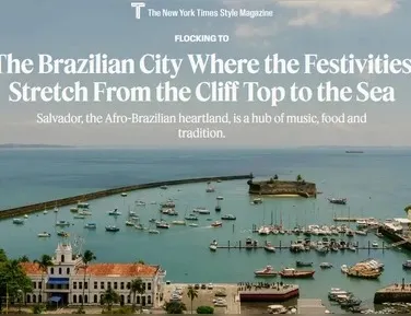 Salvador é destaque no The New York Times, que apresenta roteiro imperdível - Imagem