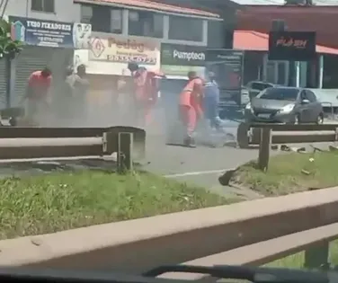 Protesto em Abrantes bloqueia e congestiona via por três horas - Imagem