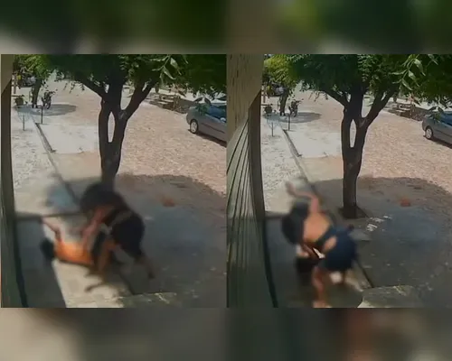 Vídeo: mulher é flagrada agredindo a mãe com socos e puxões de cabelo - Imagem