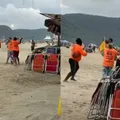 Vídeo: barraqueiros agridem banhista em praia de cidade famosa imagem