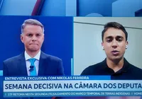Nikolas toma invertida de apresentador na estreia do SBT News imagem