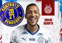 Xerifão fica! Bahia anuncia renovação com zagueiro David Duarte imagem