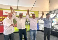 Apoio firmado? Zé Cocá divide palanque com Jerônimo, Rui e Wagner em Jequié imagem