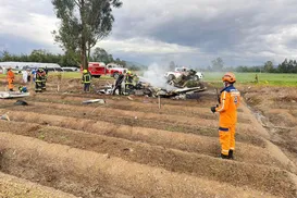 Cantor morre em queda de avião; acidente deixa seis vítimas - Imagem