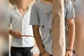 Colégio na Bahia faz apresentação com aluno negro amarrado em tronco - Imagem