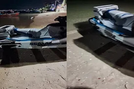 Vídeo: condutor de Jet Ski morre após bater em barco na Ribeira - Imagem