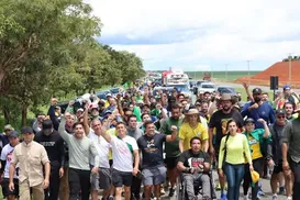 Vigília: o plano dos bolsonaristas para o fim da caminhada liderada por Nikolas - Imagem