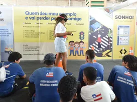 Fenagro recebe ação do Detran com simulação de embriaguez e educação - Imagem