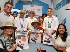 Governador da Bahia visita espaço do A TARDE Educação na Fenagro - Imagem