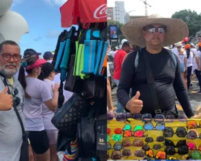 Estilo, saúde e fé: ambulantes garantem renda com venda de acessórios no Bonfim - Imagem