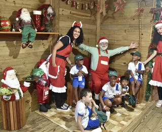 Casa do Papai Noel na Fenagro recebe mais de 1.500 visitas só nesta segunda