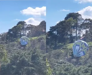 Queda de balão provoca incêndio em importante cidade turística