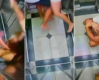 Vídeo: homem agride mulher e é suspeito de jogá-la do décimo andar